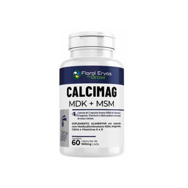 Imagem de Calcimag MDK + MSM 500mg 60 cápsulas Floral Ervas do Brasil-Unissex