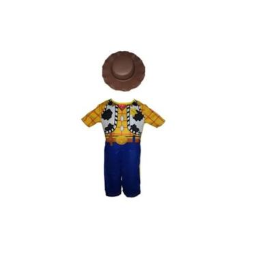 Imagem de Fantasia Roupa Infantil Woody Curto Com Chapéu e Enchimento - Bililika