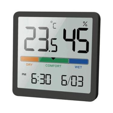 Imagem de Termômetro Digital Interno Medidor De Umidade Estação Meteorológica LC