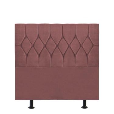 Imagem de Cabeceira Estofada Cama Box Solteiro 90cm Istambul Suede Rose- Mabe Magazine