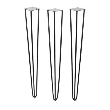Imagem de Pé De Ferro Hairpin Legs 50 Cm Preto
