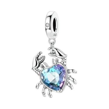 Imagem de Berloques De Prata 925 Com Formato De Golfinho, Caranguejo, Barco E Pr