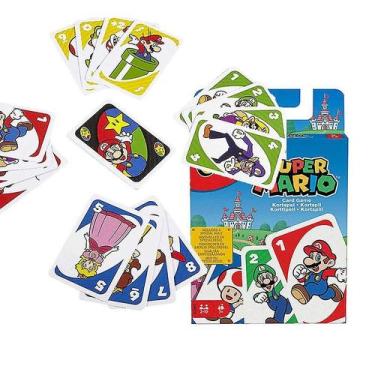 Imagem de Jogo de Tabuleiro Uno Super Mario Youno Xadrez e Cartas - Gloome Store