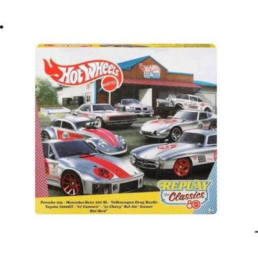 Imagem de Box hotwheels colecionador 80 anos mattel silver series