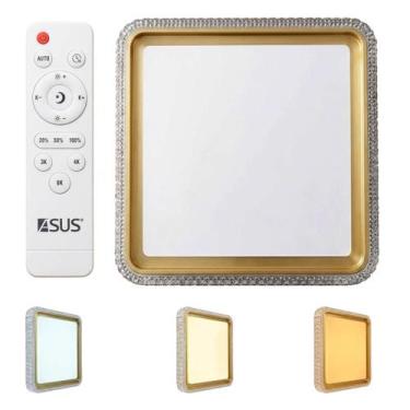 Imagem de Lustre Plafon 3 em 1 LED Controle Remoto Moderno Luz Sala Estar Corred