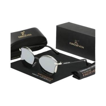 Imagem de Óculos De Sol Femininos De Luxo Polarizados Cat Eye UV400 Com Armação 