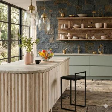 Imagem de Banqueta Cadeira Banco Alto Quadrado Para Cozinha Espaço Gourmet Bares