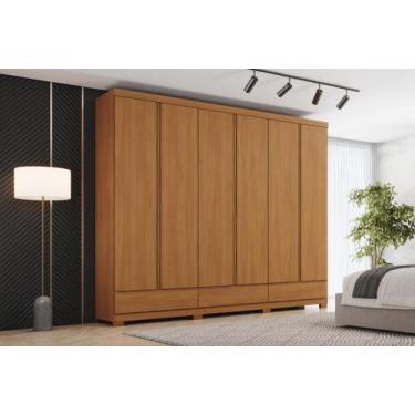 Imagem de Guarda-Roupa Casal Imperial 6 Portas 9 Gavetas 100% Mdf Cinamomo Henn,