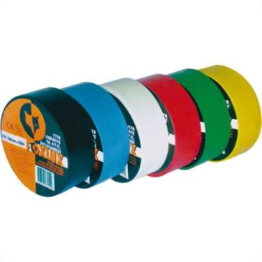 Imagem de Fita Isolante Foxlux 18X10 Amarela - Kit C/10 Unidades