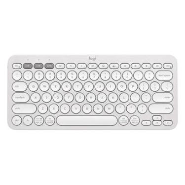 Imagem de Teclado Sem Fio Logitech, Bluetooth e USB, Pebble Keys 2 K380s, Easy-Switch e Pilha -92...