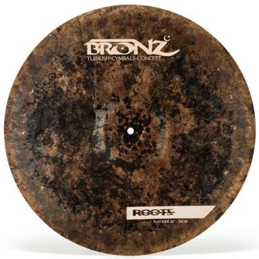Imagem de Ride Bronz Cymbals Roots Formula Series Flat 20 sem cúpula em Bronze B