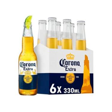 Imagem de Cerveja Corona Extra Lager 6 Unidades - Long Neck 330ml, 6 Unidades