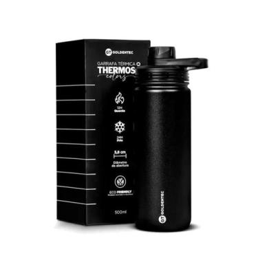 Imagem de Garrafa Thermos 500ML GT3 Preta - Goldentec