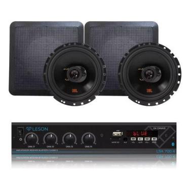 Imagem de Kit Amplificador Lsa 400.4 60wrms + 2 Arandelas Jbl Flex4, 127/220V