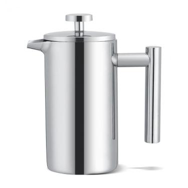 Imagem de Cafeteira Prensa Francesa Em Aço Inox 350 Ml - Louvre - Ilovecoffee