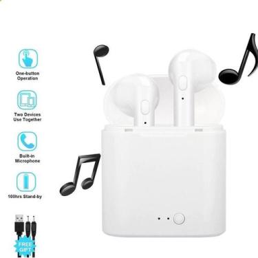 Imagem de Fone i7s TWS Bluetooth Sem Fio Som Dinâmico E Potente Para Sua Playlis