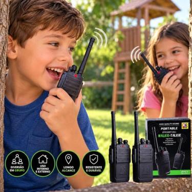 Imagem de Walkie Talkie Infantil DM Toys Army Action 49MHz com Lanterna Alcance 