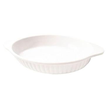Imagem de Kit 02 Travessas Melamina Oval Branca 550ml