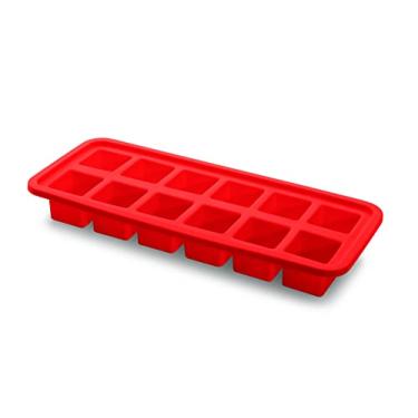 Imagem de Forma Silicone Gelo, Quadrada, Vermelha, 26 X 11 Cm, Herces Slc140Vm, Hercules