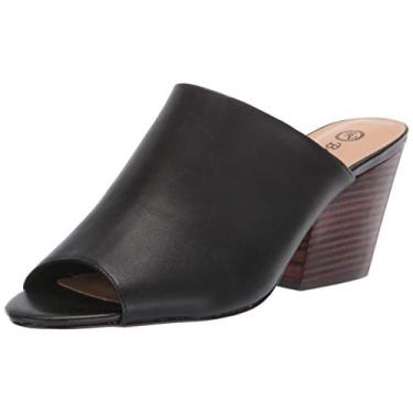 Imagem de Bella Vita Sandália feminina Kathy Mule, Couro preto, 10 Wide