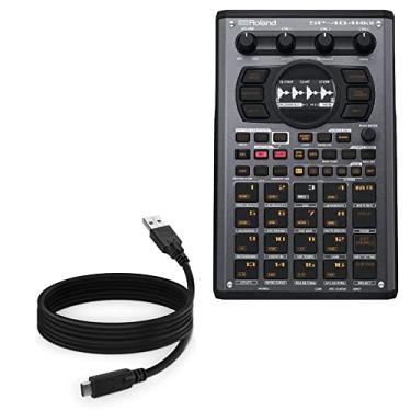 Imagem de BoxWave Cabo compatível com Roland SP-404 MKII - DirectSync - USB 3.0 A para USB 3.1 Tipo C, 1,8 m - preto