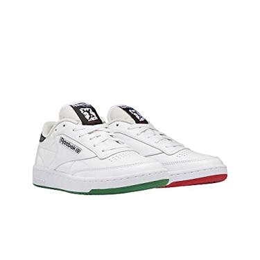 Imagem de Reebok unisex adult Club C Sneaker, White/Vector Red, 13 Women 11.5 Men US