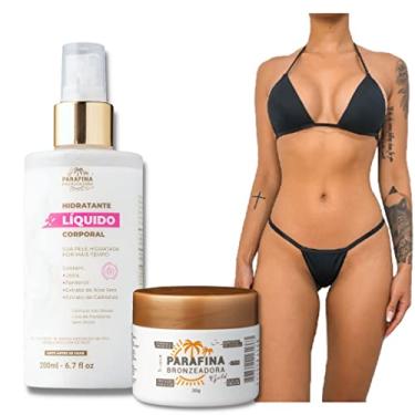 Imagem de Parafina Bronzeadora Gold 30g, Biquini Para Bronzeamento e Hidratante Líquido Relaxante