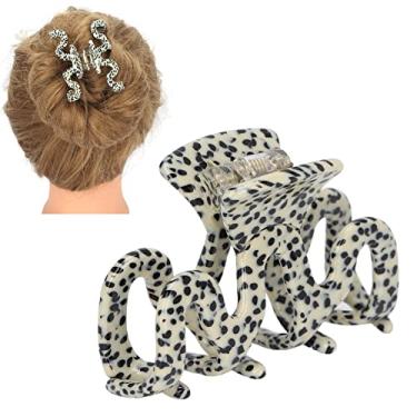 Imagem de Grampos De Cabelo, Grampos De Acessórios De Cabelo Para Lavar O Rosto, Maquiagem, Grampos De Cabelo Para Grampos Grampos De Cabelo [Leopardo Bege]