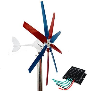 Imagem de Gerador de turbina de energia eólica de energia eólica de 6000w, gerador de turbina eólica, moinho de vento de turbina eólica de 110V/220V para casa de vento para fora do jardim,24v