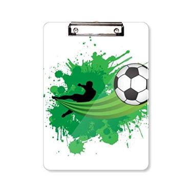 Imagem de Fly Soccer Football Sports Prancheta pasta, bloco de notas A4