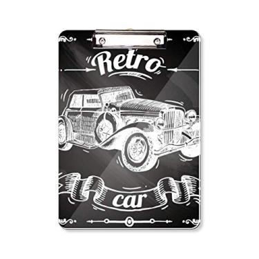 Imagem de Clássico Carros, Padrão Pintado à Mão, Pasta, Bloco de Escrivaninha, Placa de Apoio A4