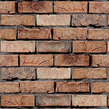 Imagem de Papel de Parede Adesivo Tijolinho Rústico – Estilo Tijolo à Vista, Autocolante, Vinil Lavável, Rolo com 10 Metros x 50cm para Decoração de Ambientes