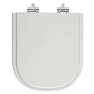 Imagem de Assento Sanitario Poliester com Amortecedor Life Cinza Prata para Vaso Celite