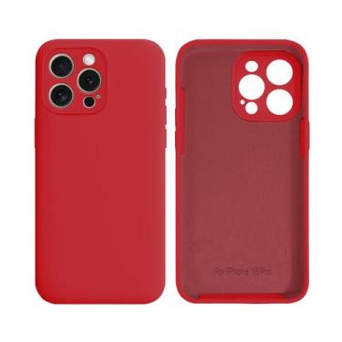 Imagem de Capinha para iPhone 15 Pro Silicone Proteção de Câmera - GCM CASES, Ve