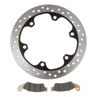 Imagem de Disco Freio Dianteiro + Pastilha Para Moto Falcon Sahara - Geral