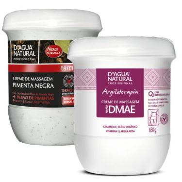 Imagem de Kit creme pimenta negra creme e nano dmae 650g dágua natural - D'agua 