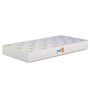 Imagem de Dormitório Theo 3 Portas com Pés Madeira Natural e Colchão D18 Branco 