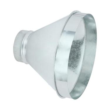 Imagem de PATIKIL Redutor de duto de 12 polegadas a 12 polegadas, redutor de duto de ar redondo de aço galvanizado, adaptador de aumentador de tubo crimpado, acoplamento de encaixe para HVAC, sistemas de