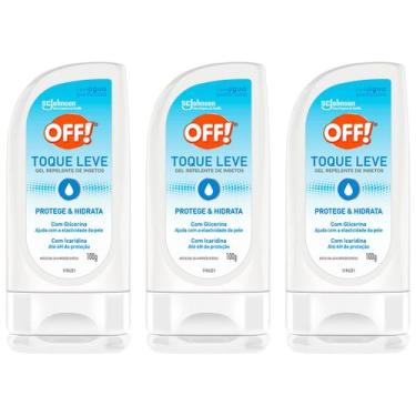Imagem de Kit 3x Repelente de Insetos Off Toque Leve Com Icaridina 6h Gel 100g A