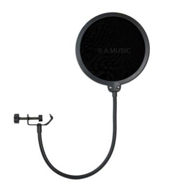 Imagem de Pop Filter Profissional Gravações Podcasts Vídeos e Estúdios - S.A Mus