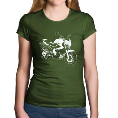 Imagem de Baby Look Algodão Moto XJ6 N Art - Foca na Moda, Musgo, P