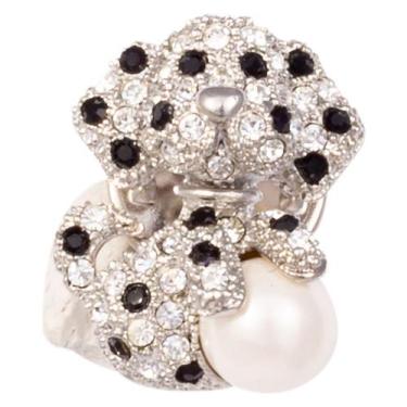 Imagem de Broche Strass e Pérola Cachorrinho BRG8409 - Akasaki