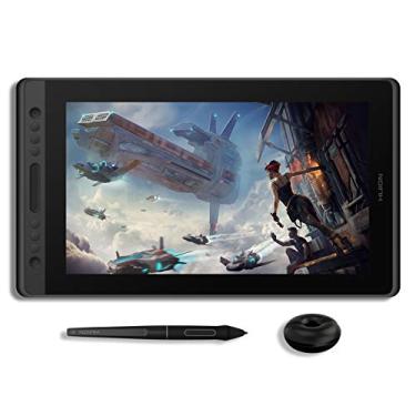 Imagem de Mesa Digitalizadora HUION KAMVAS Pro 16 com tela de monitor gráfico totalmente laminado com caneta com inclinação sem bateria pressão de 8192 6 teclas, barra de toque - 15,6 polegadas para PC/MAC/Linux