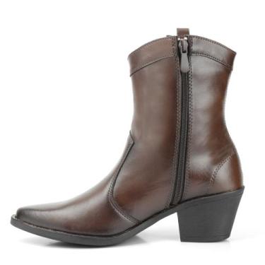 Imagem de Bota Texana Feminina Country Rodeio Botina Lançamento Ref.390 - DONA, 