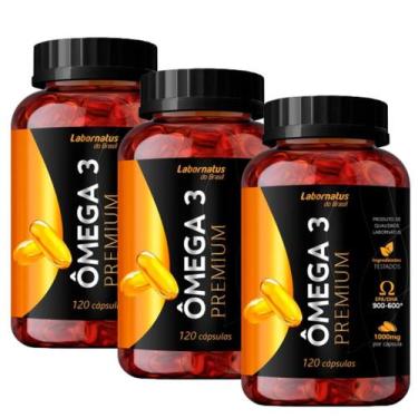 Imagem de Ômega 3 Premium Epa 900mg Dha 600mg 120 Cápsulas - 3 Unidades - Laborn
