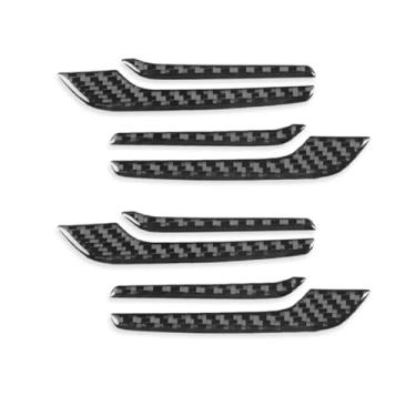 Imagem de WXZOS Acabamento de maçaneta interna de fibra de carbono genuíno adequado para Mercedes W206 C-Class 2022-2024 - Preto