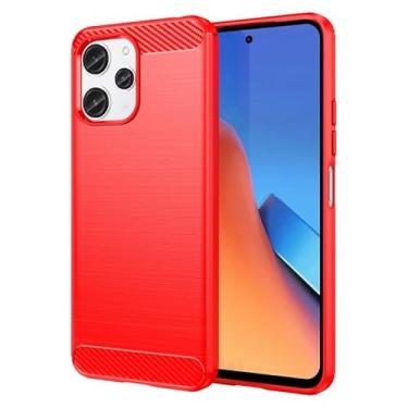 Imagem de Capa Case Xíaomi Mi Poco M6 Pro 5G (Tela 6.79) Carbon Fiber Anti Impacto (Vermelho)