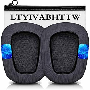 Imagem de LTYIVABHTTW Almofadas Auriculares De Gel Refrescante G935 - Compatíveis Com Fones Ouvido G933 G633 G635, Substituição Tecido Híbrido (Tecido Híbrido)