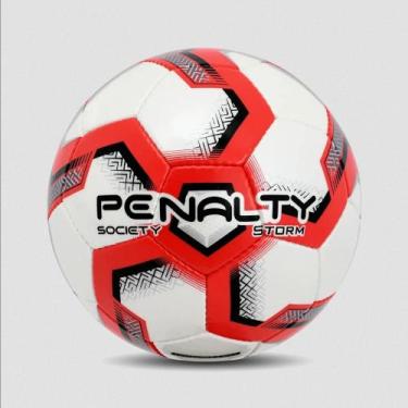Imagem de Penalty Bola Society Storm XXIII, Branco, Vermelho, Unico