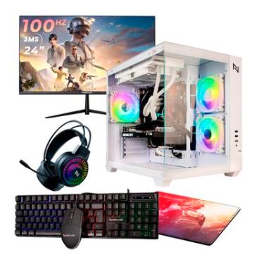 Imagem de PC Gamer Neologic Ryzen 5 5600GT, 16GB RAM 3200MHz, Placa Radeon Vega 7, SSD 480GB, Windows 11 + Monitor 24" 100Hz + Kit Gamer